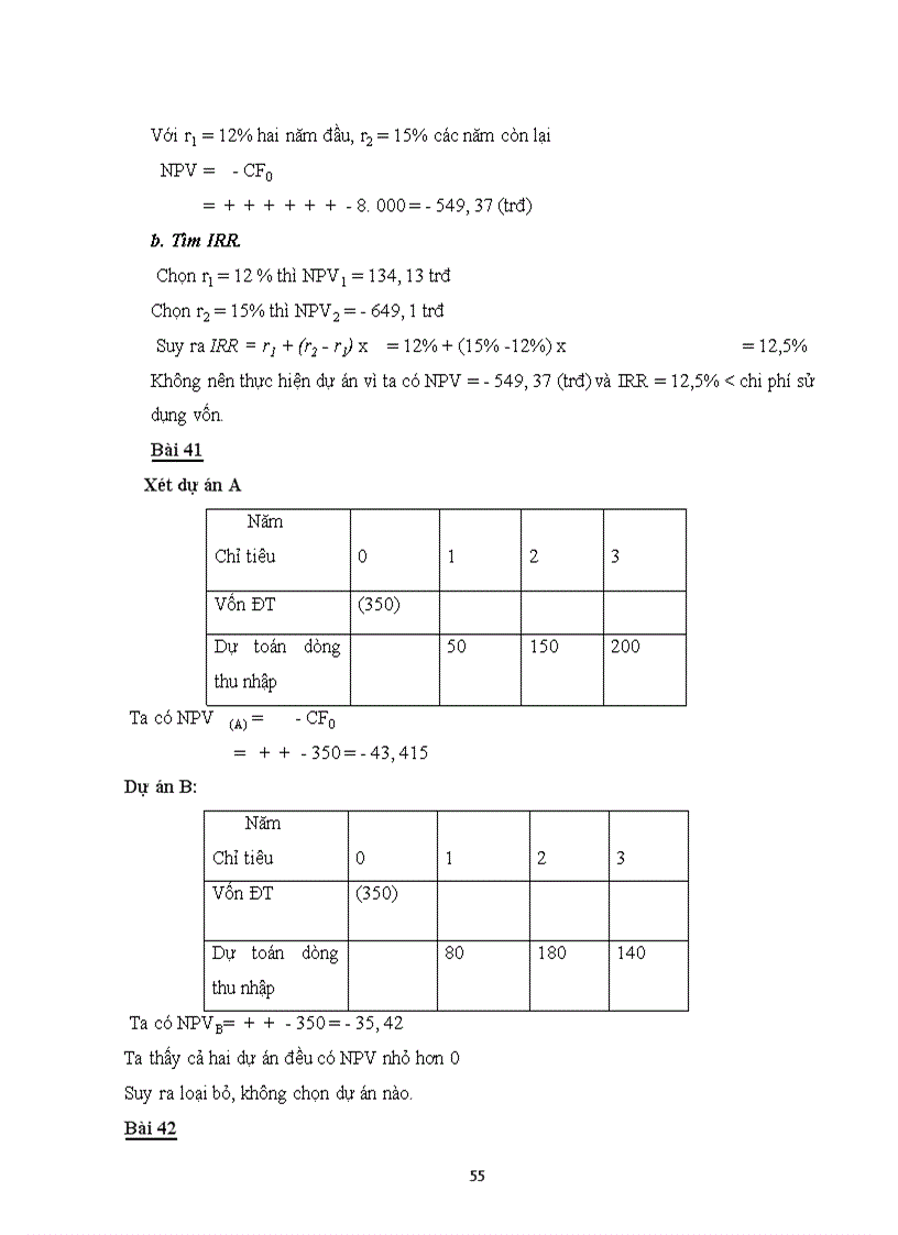 image for page Bài tập môn quản trị tài chính