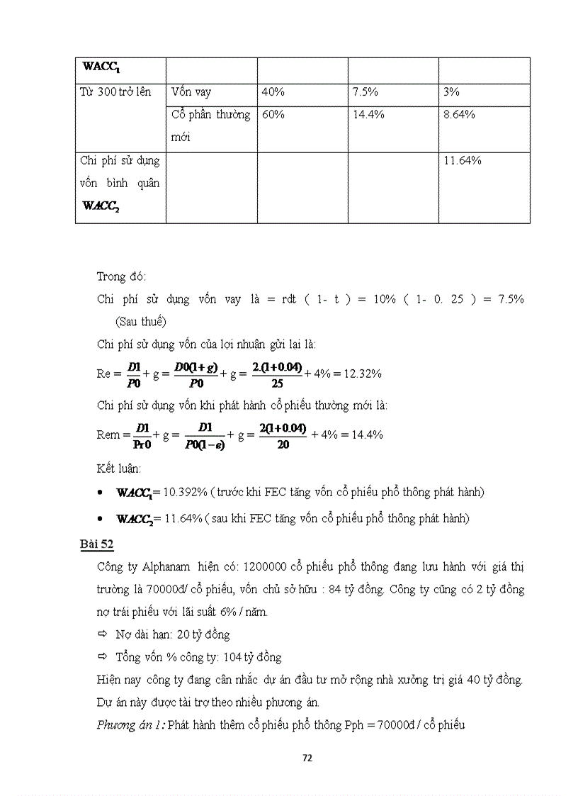 image for page Bài tập môn quản trị tài chính