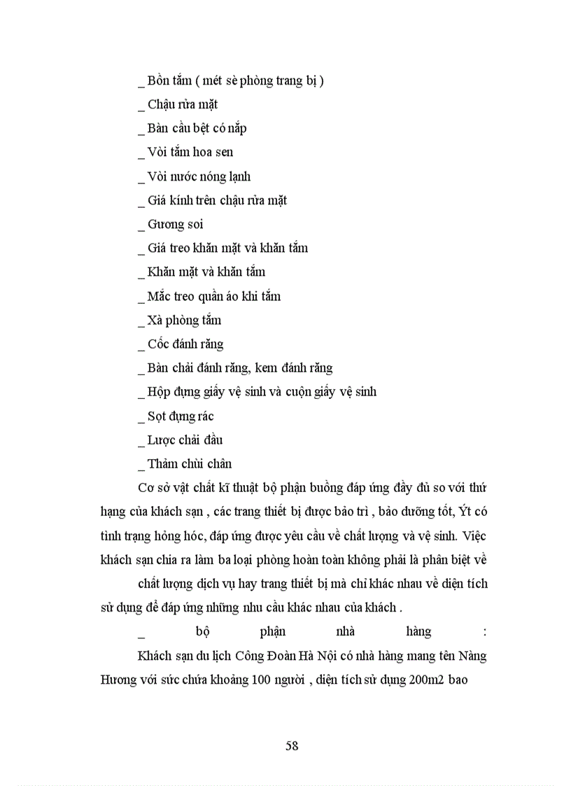 image for page Thực trạng và giải pháp nâng cao chất lượng dịch vụ lưu trú tại khách sạn du lịch Công Đoàn Hà Nội