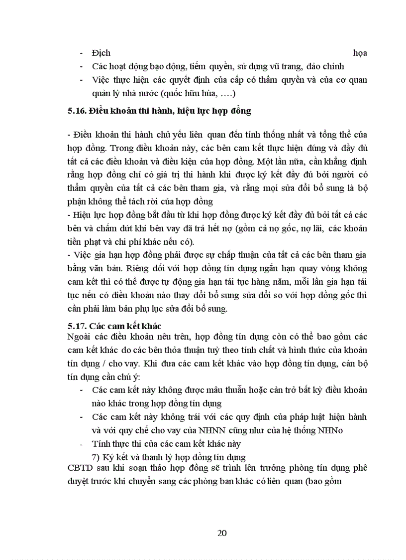 image for page Thực tiễn áp dụng pháp luật về hợp đồng tín dụng tại NHNo & PTNT chi nhánh Nam Đô