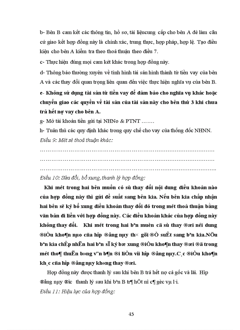 image for page Thực tiễn áp dụng pháp luật về hợp đồng tín dụng tại NHNo & PTNT chi nhánh Nam Đô