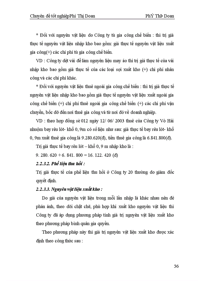 image for page Kế toán nguyên vật liệu ở công ty 20 – TCHC – BQP