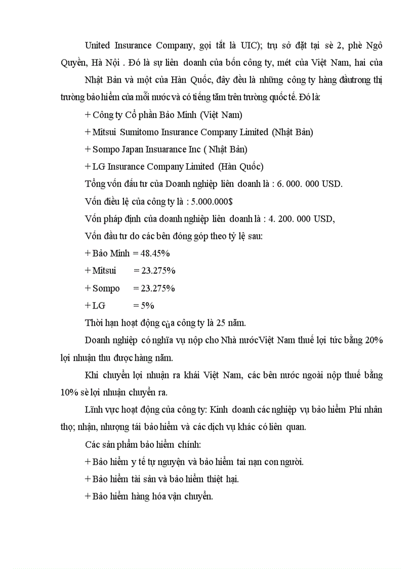 image for page Thực trạng và giải pháp nâng cao năng lực cạnh tranh của công ty bảo hiểm liên hiệp UIC trên thị trường bảo hiểm phi nhân thọ Việt Nam