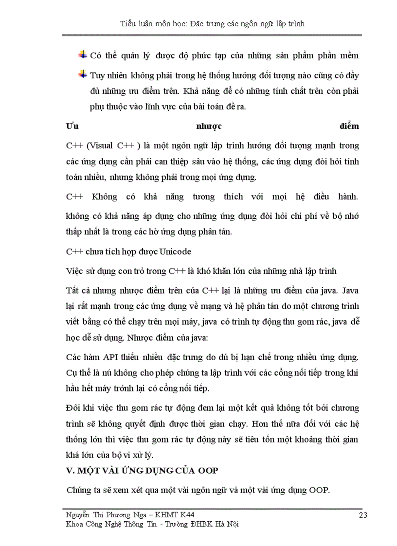 image for page Một vài ứng dụng của OOP