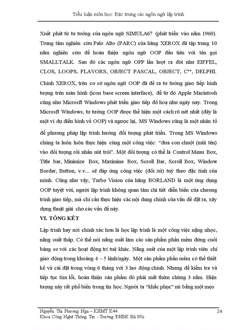 image for page Một vài ứng dụng của OOP