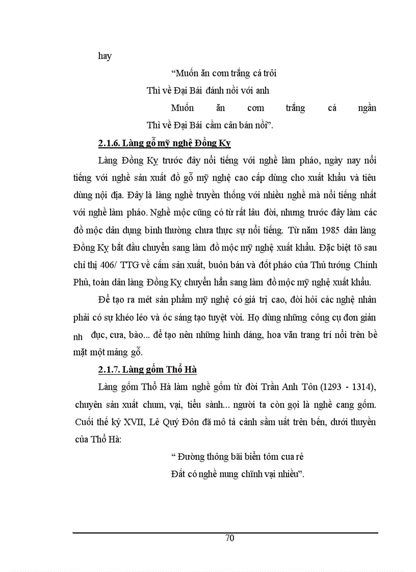 image for page Khai thác làng nghề phục vụ mục đích du lịch ở tỉnh Bắc Ninh