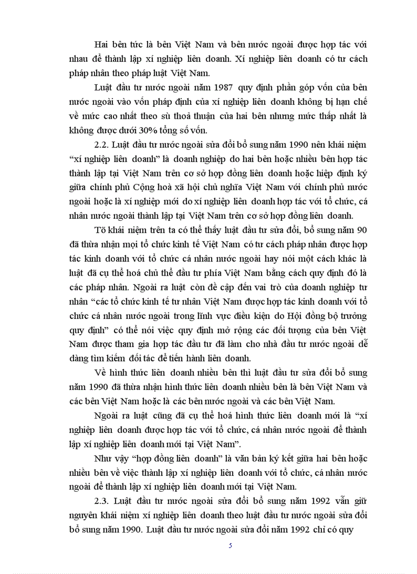 image for page Địa vị pháp lý của doanh nghiệp liên doanh, là một trong ba hình thức của đầu tư trực tiếp nước ngoài