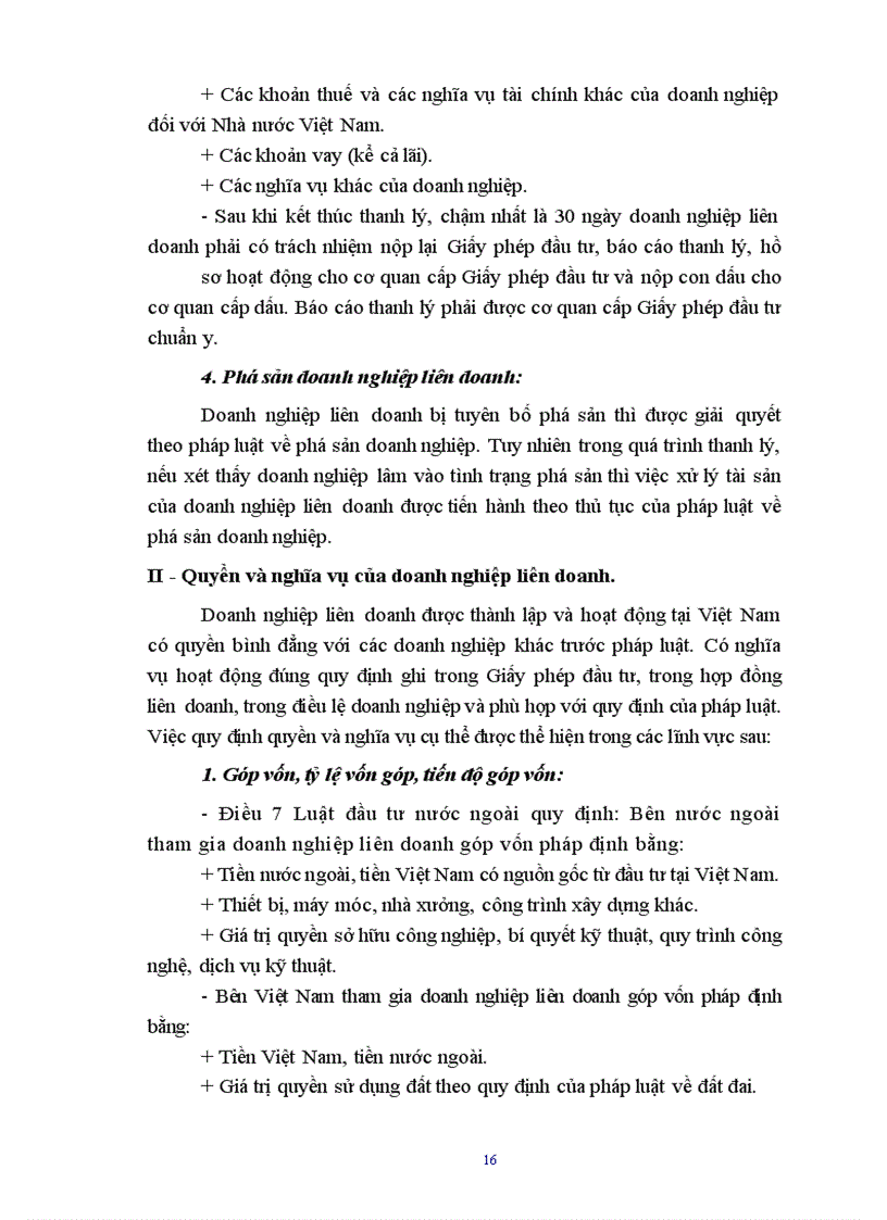 image for page Địa vị pháp lý của doanh nghiệp liên doanh, là một trong ba hình thức của đầu tư trực tiếp nước ngoài