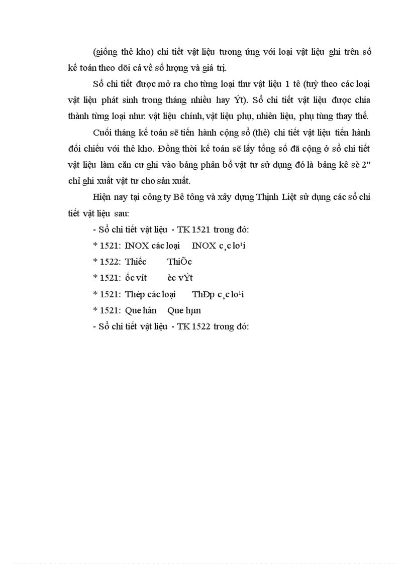 image for page Kế toán vật liệu tại công ty Bê tông và xây dựng Thịnh Liệt