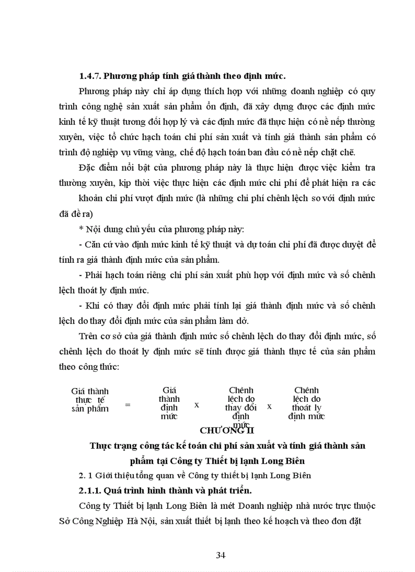 image for page Kế toán chi phí sản xuất và tính giá thành sản phẩm tại Công ty thiết bị lạnh Long Biên