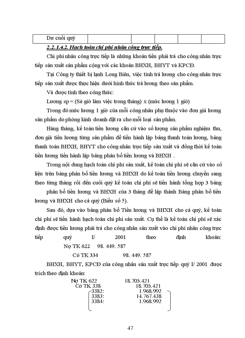 image for page Kế toán chi phí sản xuất và tính giá thành sản phẩm tại Công ty thiết bị lạnh Long Biên