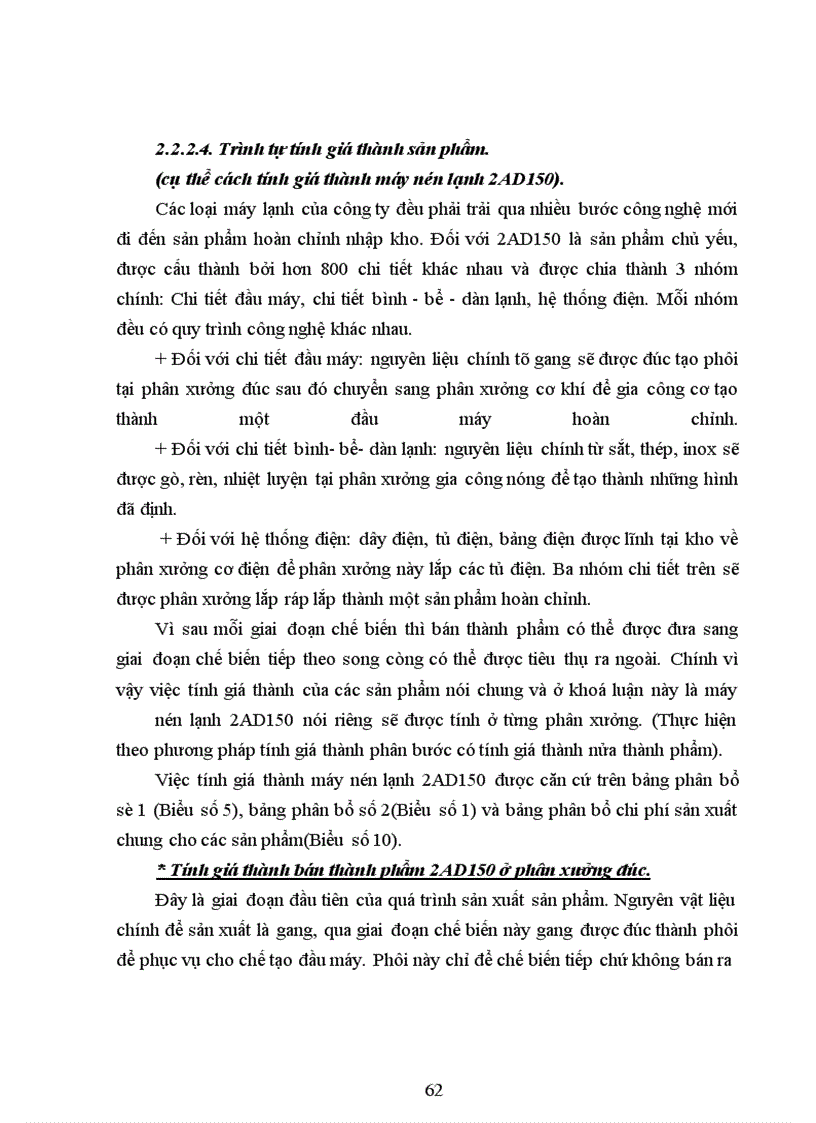 image for page Kế toán chi phí sản xuất và tính giá thành sản phẩm tại Công ty thiết bị lạnh Long Biên