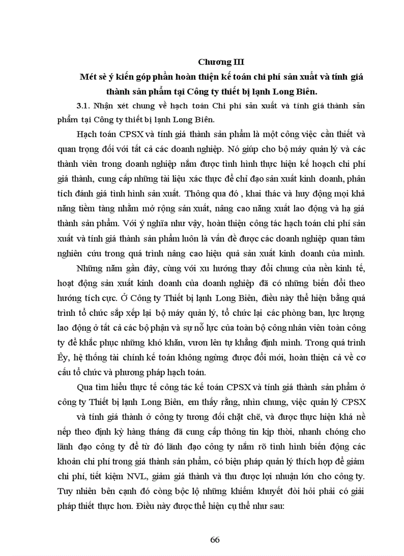image for page Kế toán chi phí sản xuất và tính giá thành sản phẩm tại Công ty thiết bị lạnh Long Biên