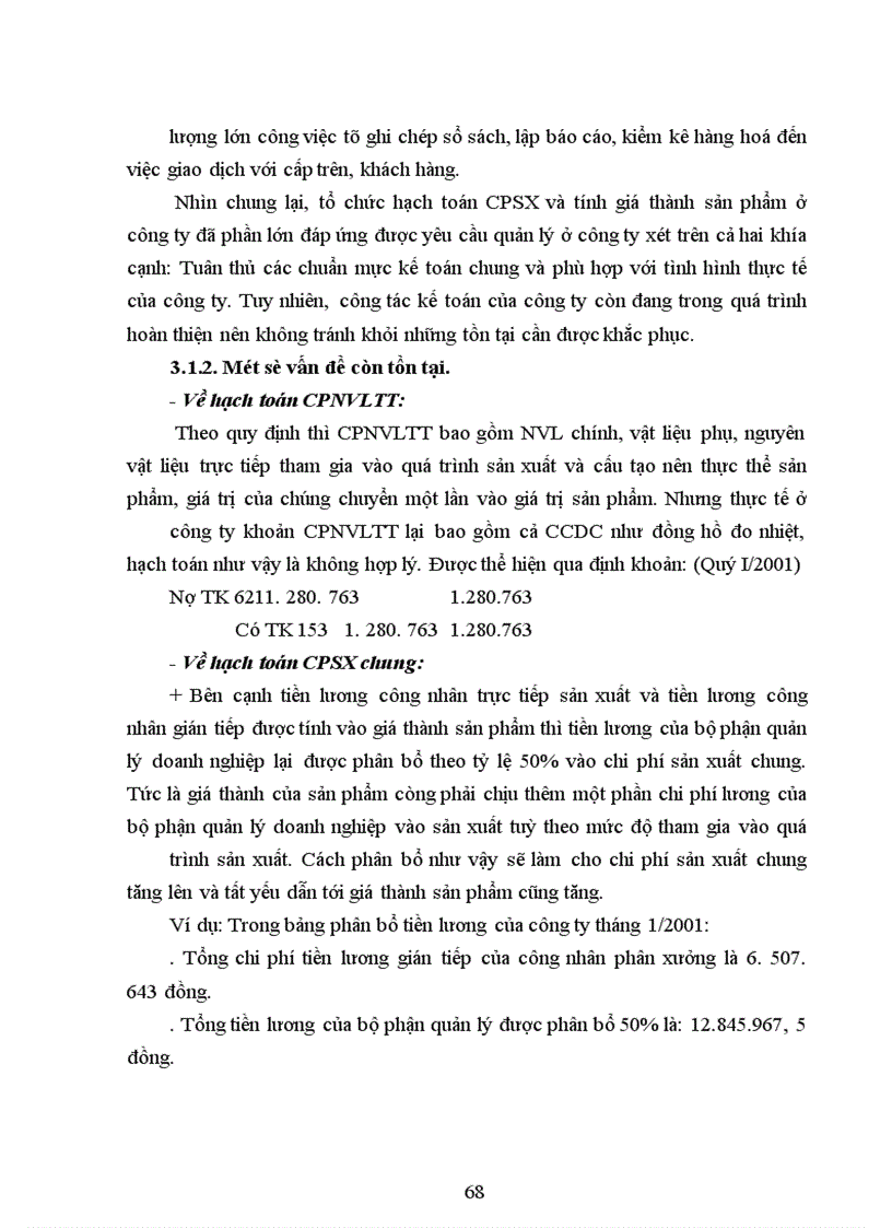 image for page Kế toán chi phí sản xuất và tính giá thành sản phẩm tại Công ty thiết bị lạnh Long Biên