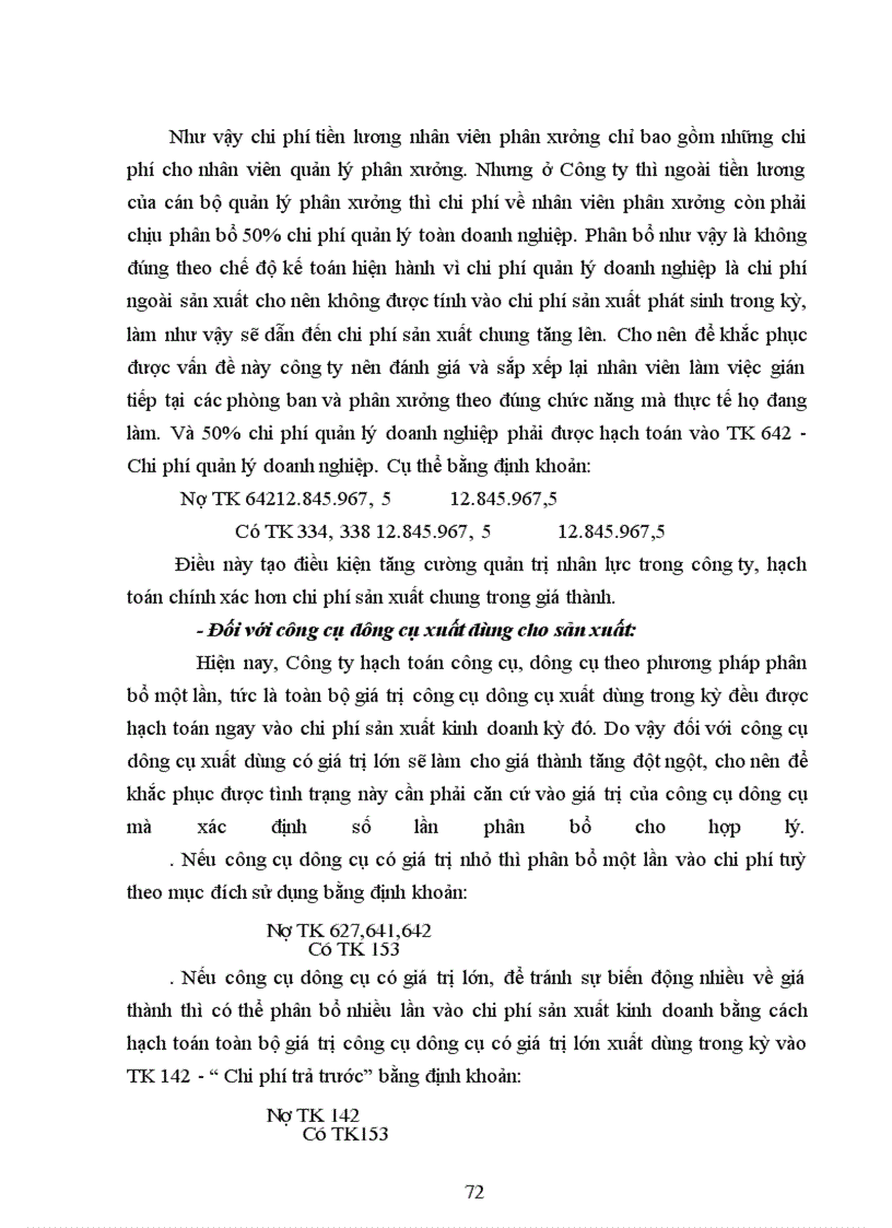 image for page Kế toán chi phí sản xuất và tính giá thành sản phẩm tại Công ty thiết bị lạnh Long Biên