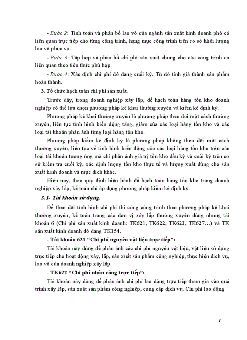 image for page Hoàn thiện công tác kế toán chi phí sản xuất và tính giá thành sản phẩm trong công ty xây dựng số 19 thuộc Tổng công ty xây dựng và phát triển hạ tầng