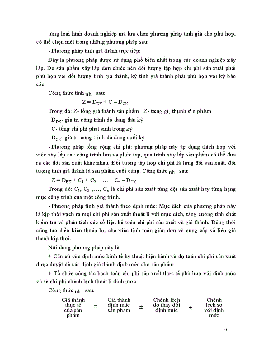 image for page Hoàn thiện công tác kế toán chi phí sản xuất và tính giá thành sản phẩm trong công ty xây dựng số 19 thuộc Tổng công ty xây dựng và phát triển hạ tầng