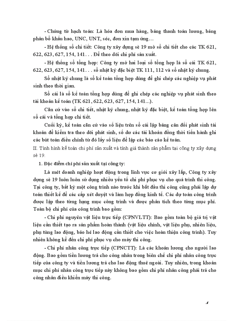 image for page Hoàn thiện công tác kế toán chi phí sản xuất và tính giá thành sản phẩm trong công ty xây dựng số 19 thuộc Tổng công ty xây dựng và phát triển hạ tầng
