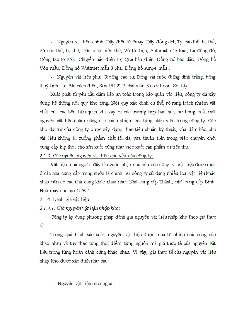 image for page Hoàn thiện công tác kế toán nguyên vật liệu tại Công ty cổ phần chế tạo biến thế và thiết bị điện Hà Nội