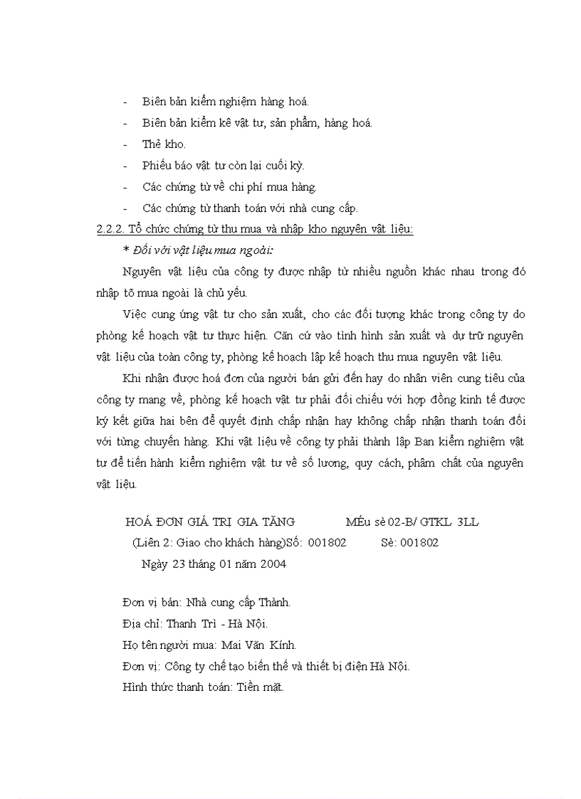 image for page Hoàn thiện công tác kế toán nguyên vật liệu tại Công ty cổ phần chế tạo biến thế và thiết bị điện Hà Nội