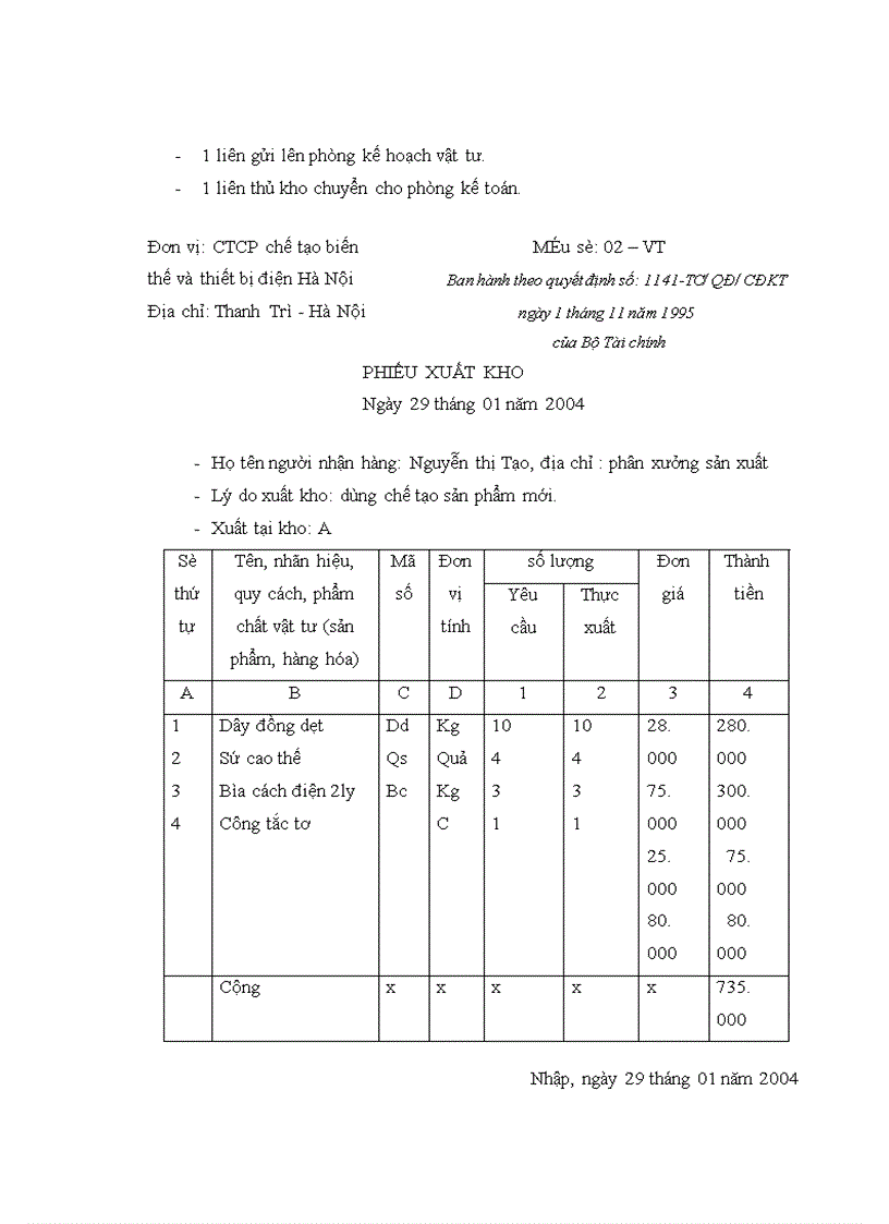 image for page Hoàn thiện công tác kế toán nguyên vật liệu tại Công ty cổ phần chế tạo biến thế và thiết bị điện Hà Nội