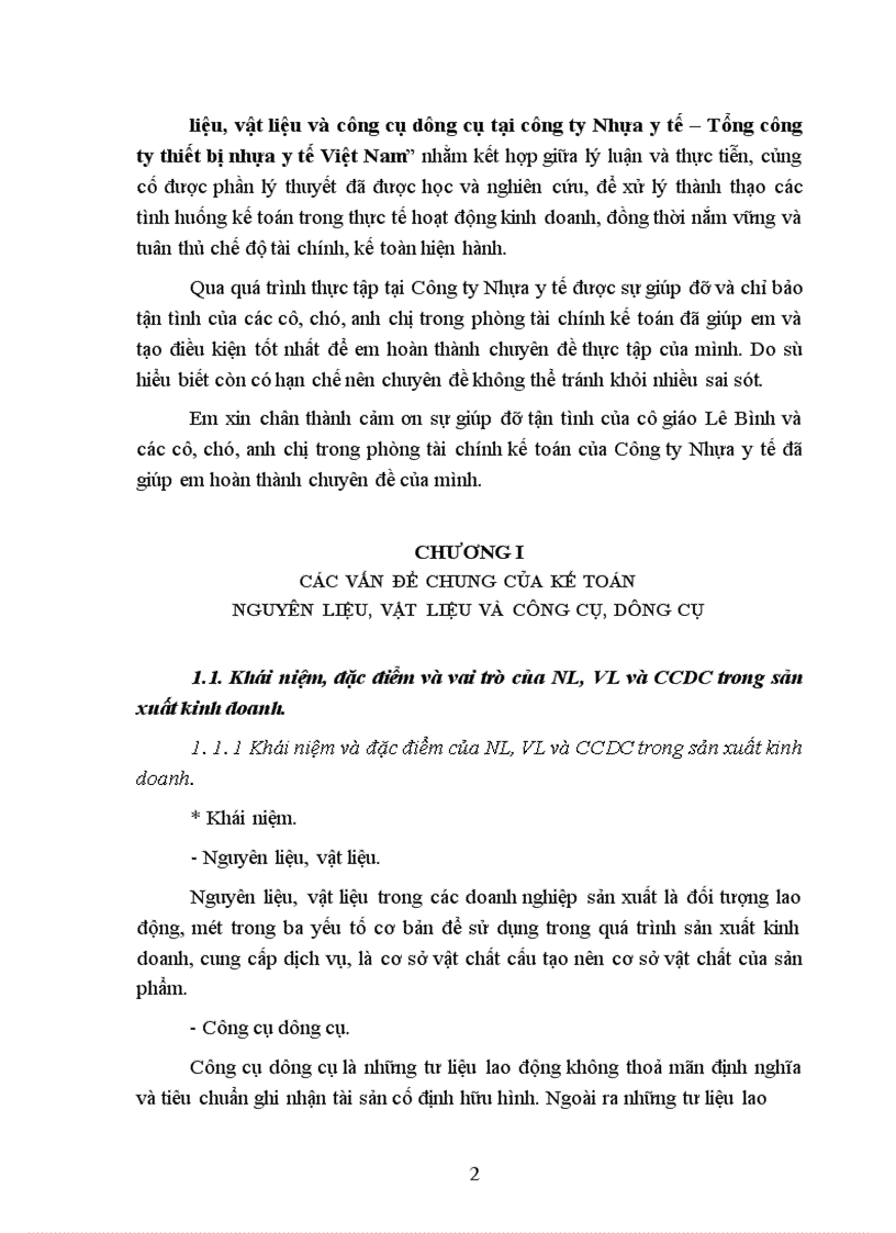 image for page Kế toán nguyên liệu, vật liệu và công cụ dụng cụ tại công ty Nhựa y tế – Tổng công ty thiết bị nhựa y tế Việt Nam
