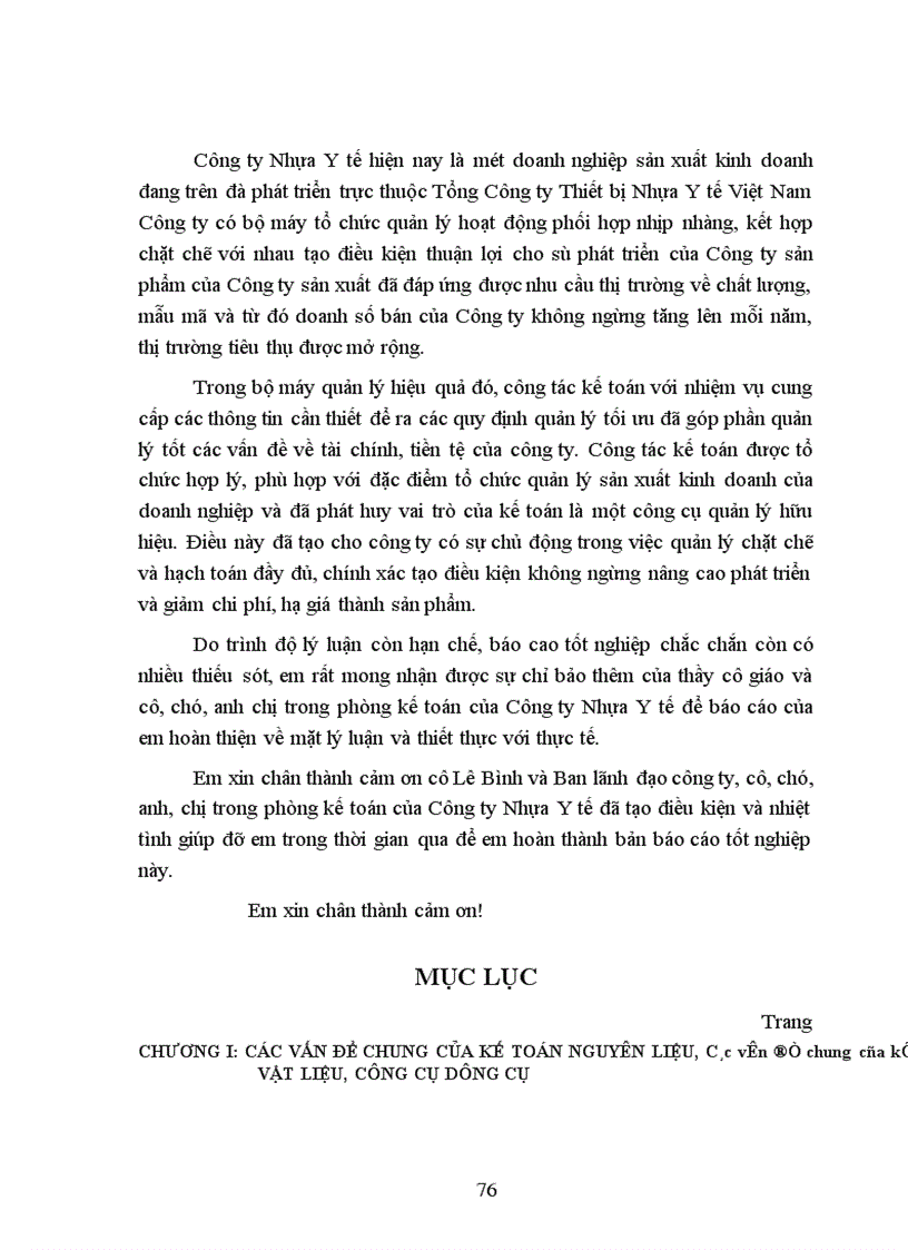 image for page Kế toán nguyên liệu, vật liệu và công cụ dụng cụ tại công ty Nhựa y tế – Tổng công ty thiết bị nhựa y tế Việt Nam