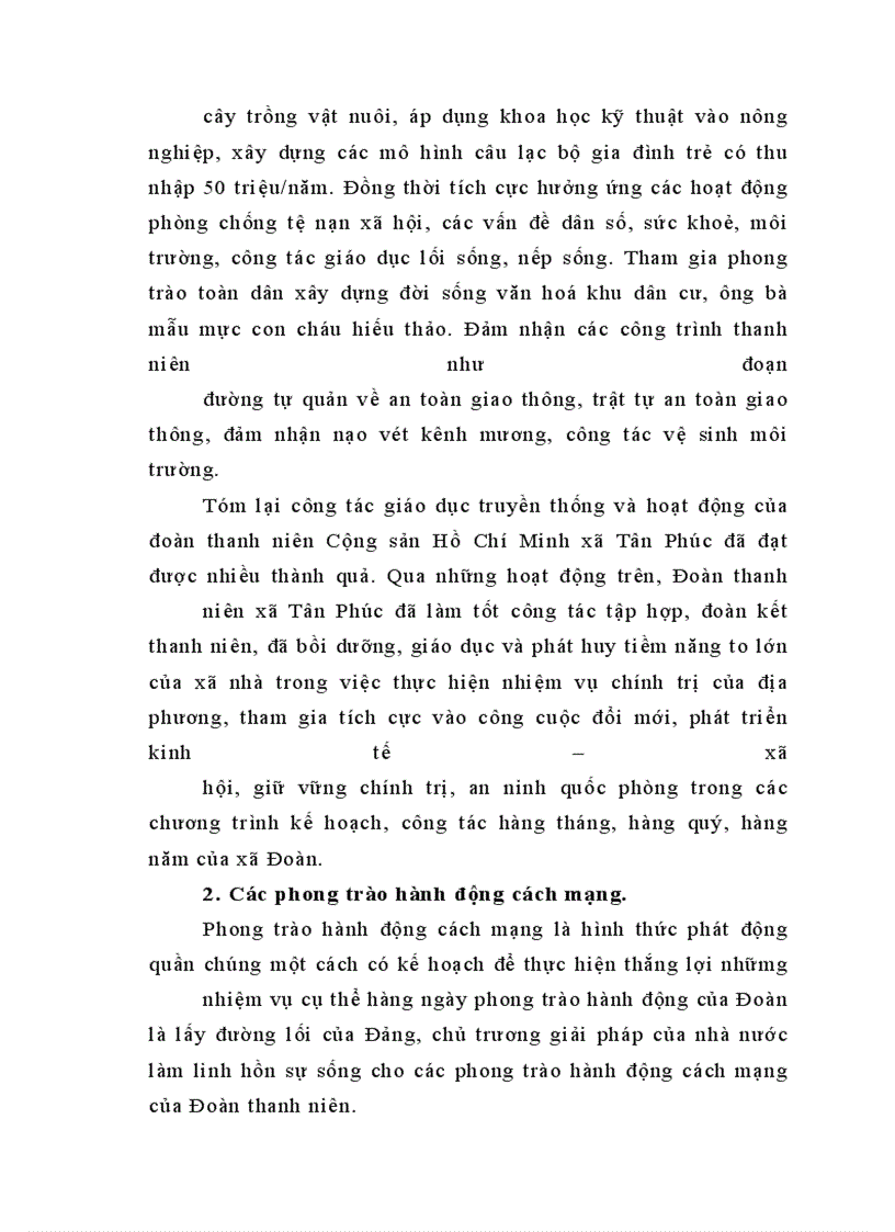 image for page Đoàn thanh niên Cộng sản Hồ Chí Minh xã Tân Phúc – huyện Lang Chánh – tỉnh Thanh Hóa với công tác tham gia xây dựng Đảng