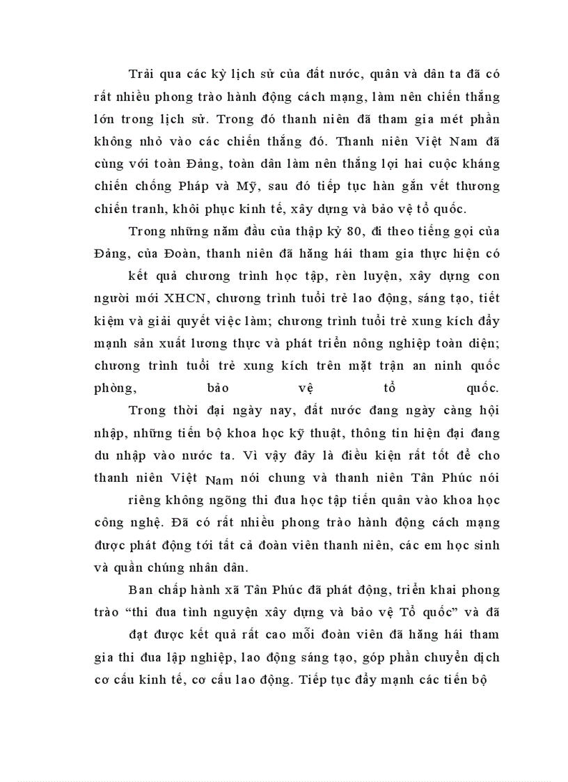 image for page Đoàn thanh niên Cộng sản Hồ Chí Minh xã Tân Phúc – huyện Lang Chánh – tỉnh Thanh Hóa với công tác tham gia xây dựng Đảng