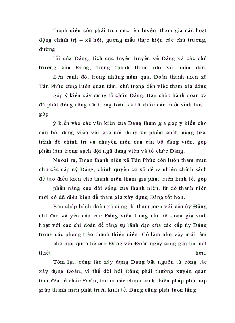 image for page Đoàn thanh niên Cộng sản Hồ Chí Minh xã Tân Phúc – huyện Lang Chánh – tỉnh Thanh Hóa với công tác tham gia xây dựng Đảng