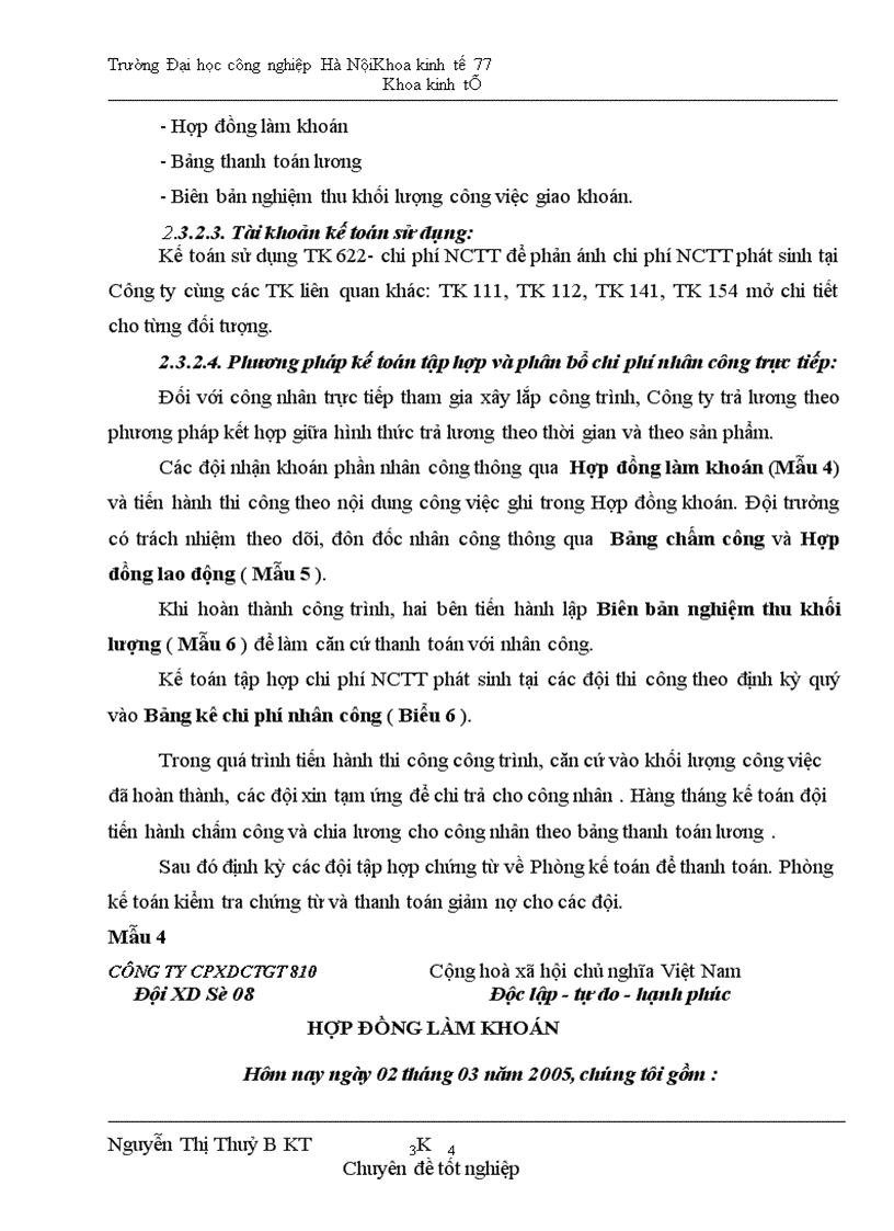 image for page Hoàn thiện công tác hạch toán chi phí sản xuất và tính giá thành sản phẩm xây lắp tại công ty cổ phần xây dựng CTGT 810