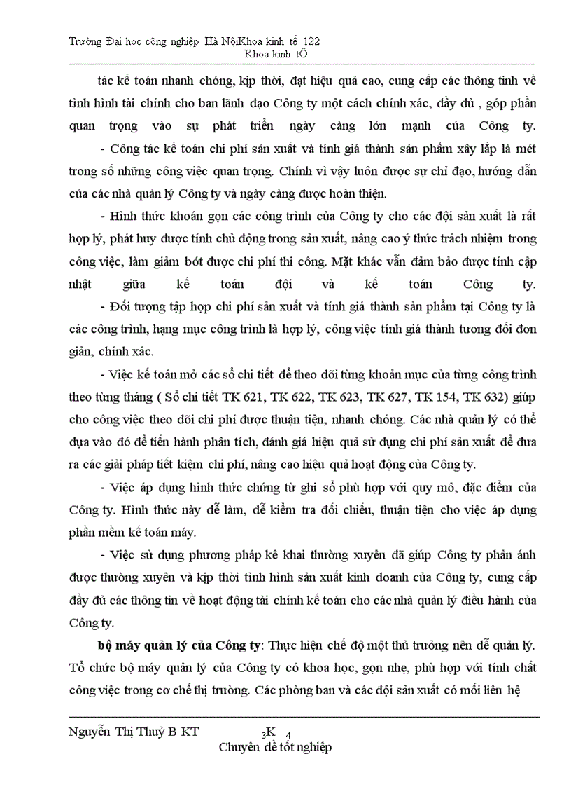 image for page Hoàn thiện công tác hạch toán chi phí sản xuất và tính giá thành sản phẩm xây lắp tại công ty cổ phần xây dựng CTGT 810