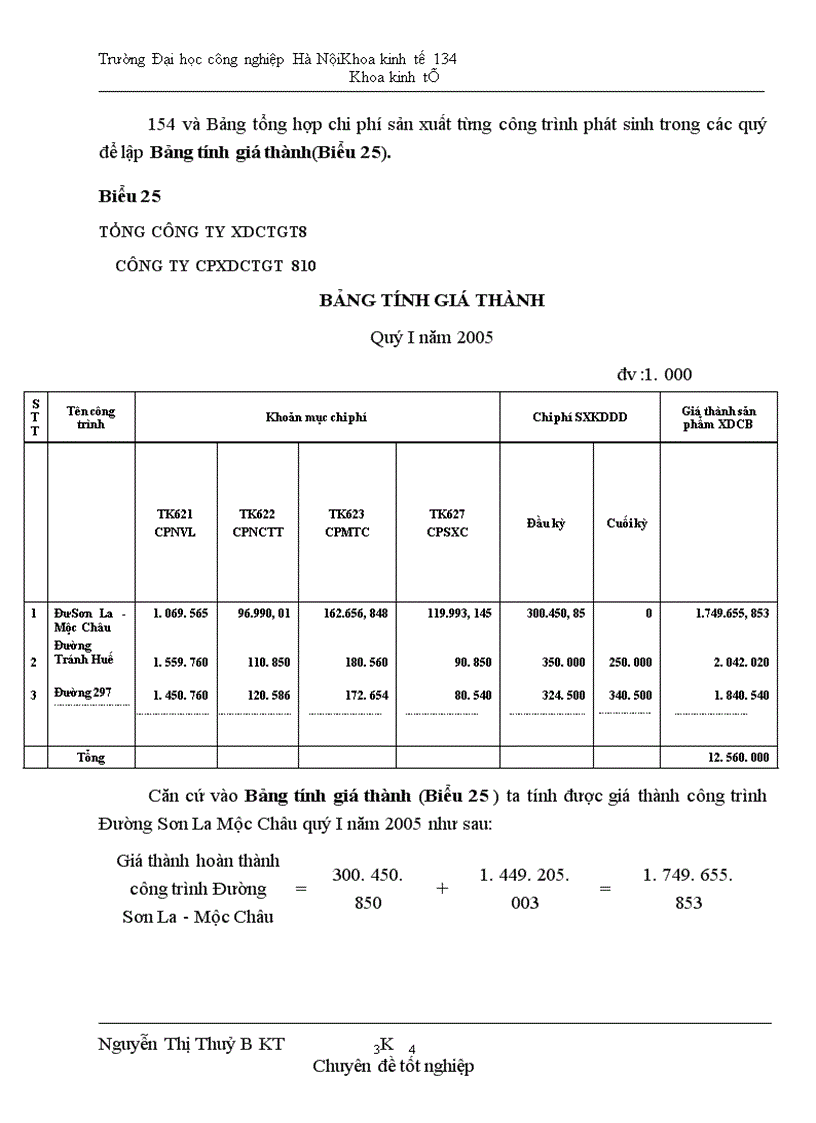 image for page Hoàn thiện công tác hạch toán chi phí sản xuất và tính giá thành sản phẩm xây lắp tại công ty cổ phần xây dựng CTGT 810