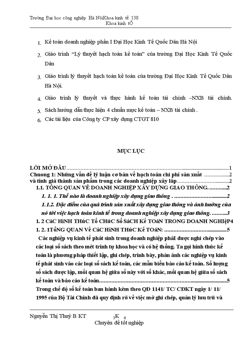 image for page Hoàn thiện công tác hạch toán chi phí sản xuất và tính giá thành sản phẩm xây lắp tại công ty cổ phần xây dựng CTGT 810