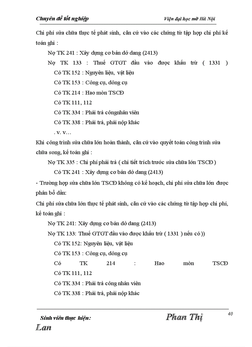 image for page Hạch toán tài sản cố định hữu hình tại Công ty cổ phần du lịch Hà Tĩnh.