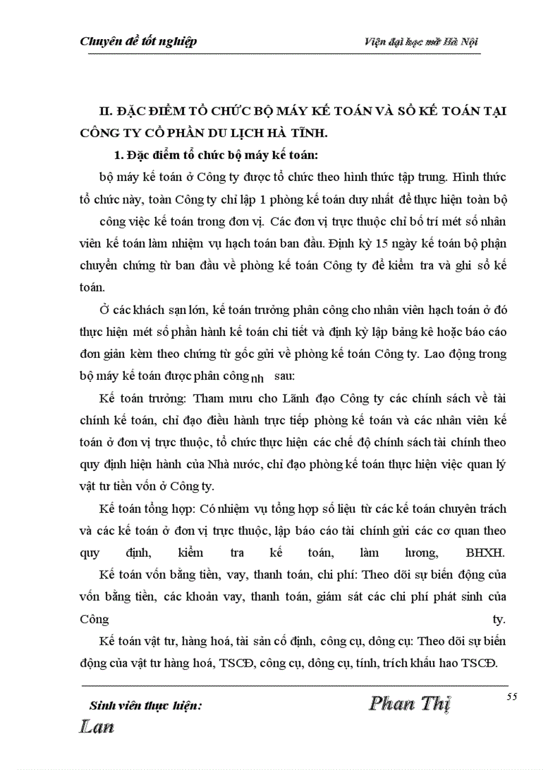 image for page Hạch toán tài sản cố định hữu hình tại Công ty cổ phần du lịch Hà Tĩnh.