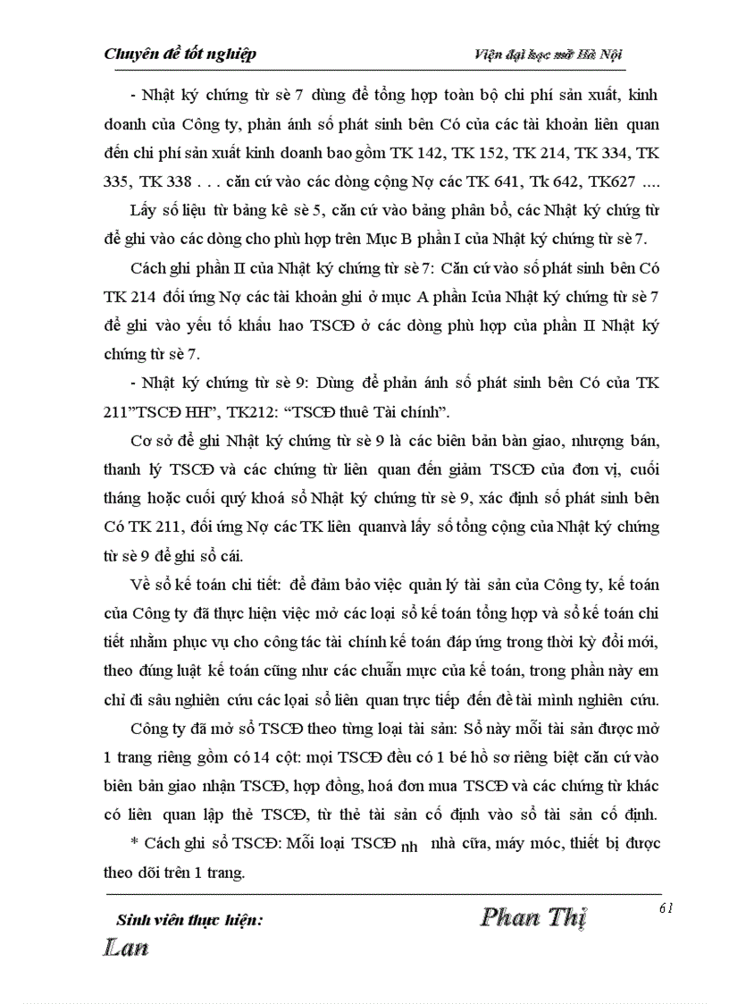 image for page Hạch toán tài sản cố định hữu hình tại Công ty cổ phần du lịch Hà Tĩnh.