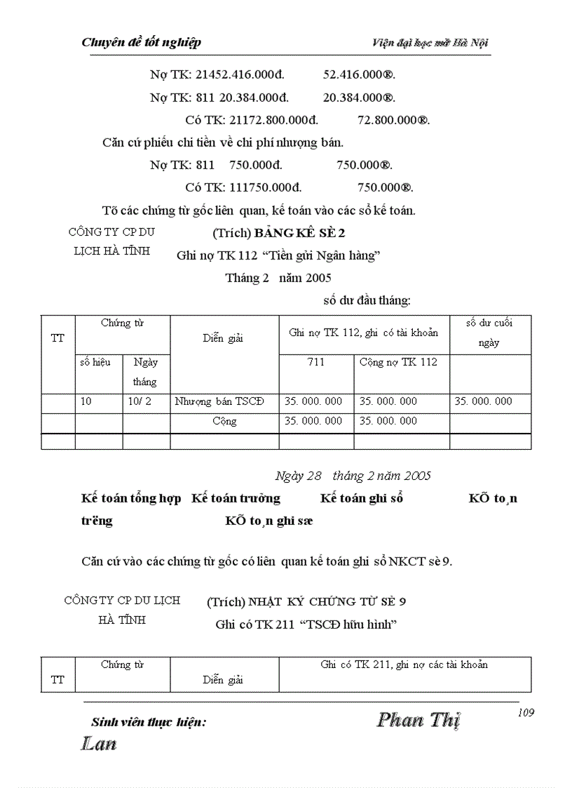 image for page Hạch toán tài sản cố định hữu hình tại Công ty cổ phần du lịch Hà Tĩnh.