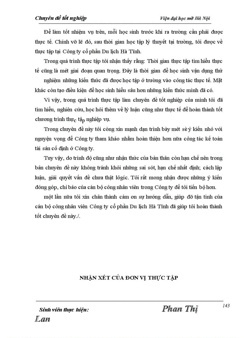 image for page Hạch toán tài sản cố định hữu hình tại Công ty cổ phần du lịch Hà Tĩnh.