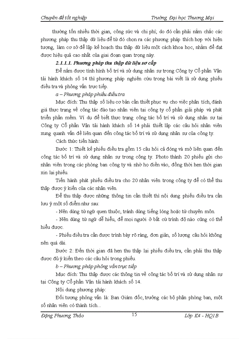 image for page Nâng cao chất lượng công tác bố trí và sử dụng nhân sự tại Công ty Cổ phần Vận tải hành khách số 14