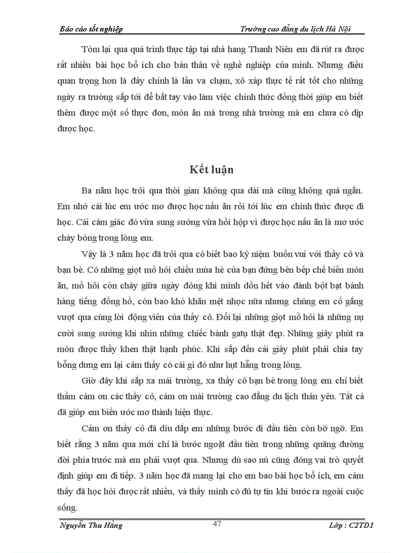 image for page Tốt nghiệp Trường cao đẳng du lịch Hà Nội