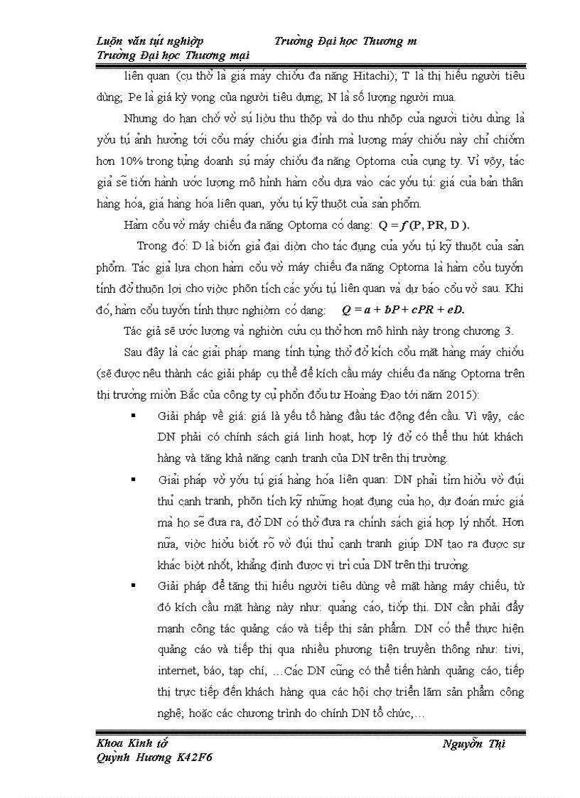 image for page Nghiên cứu và đánh giá thực trạng cầu về mặt hàng máy chiếu đa năng Optoma của công ty cổ phần đầu tư Hoàng Đạo trên thị trường miền Bắc giai đoạn 2001-2009.