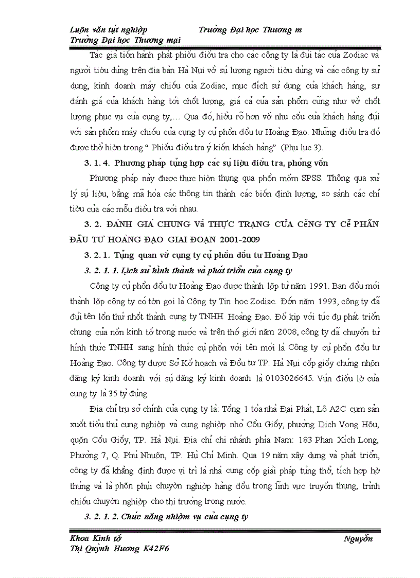 image for page Nghiên cứu và đánh giá thực trạng cầu về mặt hàng máy chiếu đa năng Optoma của công ty cổ phần đầu tư Hoàng Đạo trên thị trường miền Bắc giai đoạn 2001-2009.