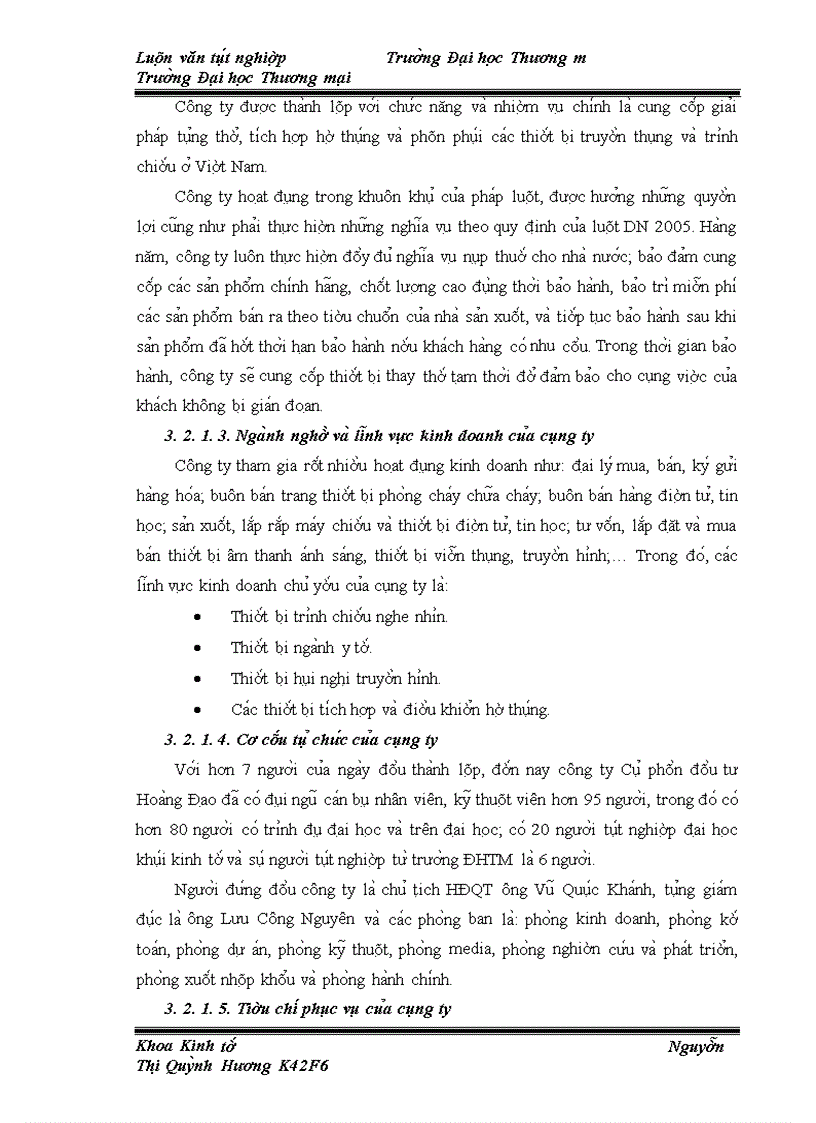 image for page Nghiên cứu và đánh giá thực trạng cầu về mặt hàng máy chiếu đa năng Optoma của công ty cổ phần đầu tư Hoàng Đạo trên thị trường miền Bắc giai đoạn 2001-2009.
