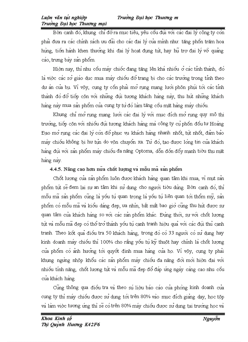 image for page Nghiên cứu và đánh giá thực trạng cầu về mặt hàng máy chiếu đa năng Optoma của công ty cổ phần đầu tư Hoàng Đạo trên thị trường miền Bắc giai đoạn 2001-2009.