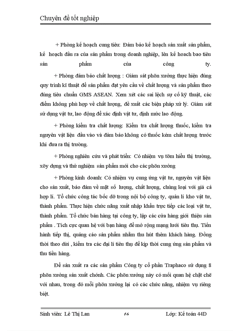 image for page Kế toán tiêu thụ thành phẩm và xác định kết quả tiêu thụ thành phẩm tại Công ty cổ phần Traphaco