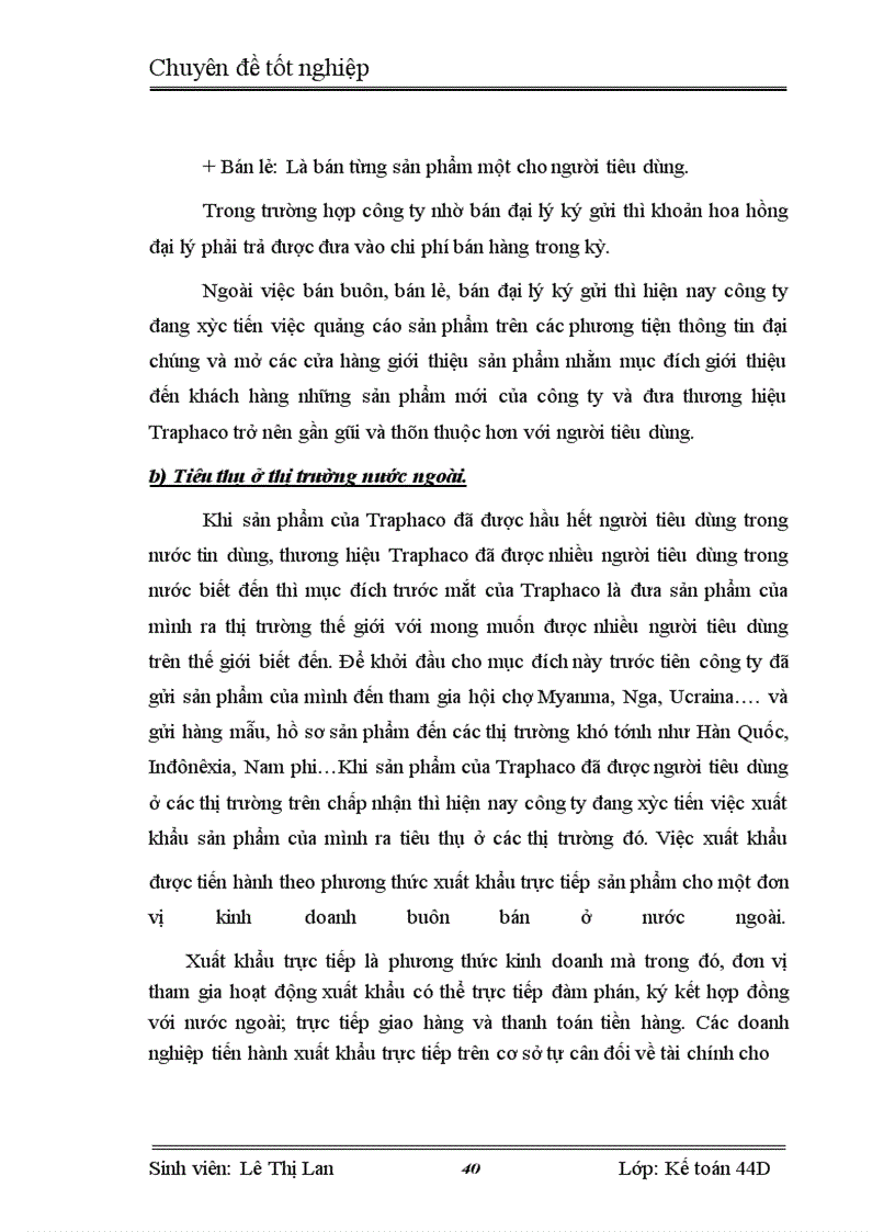 image for page Kế toán tiêu thụ thành phẩm và xác định kết quả tiêu thụ thành phẩm tại Công ty cổ phần Traphaco