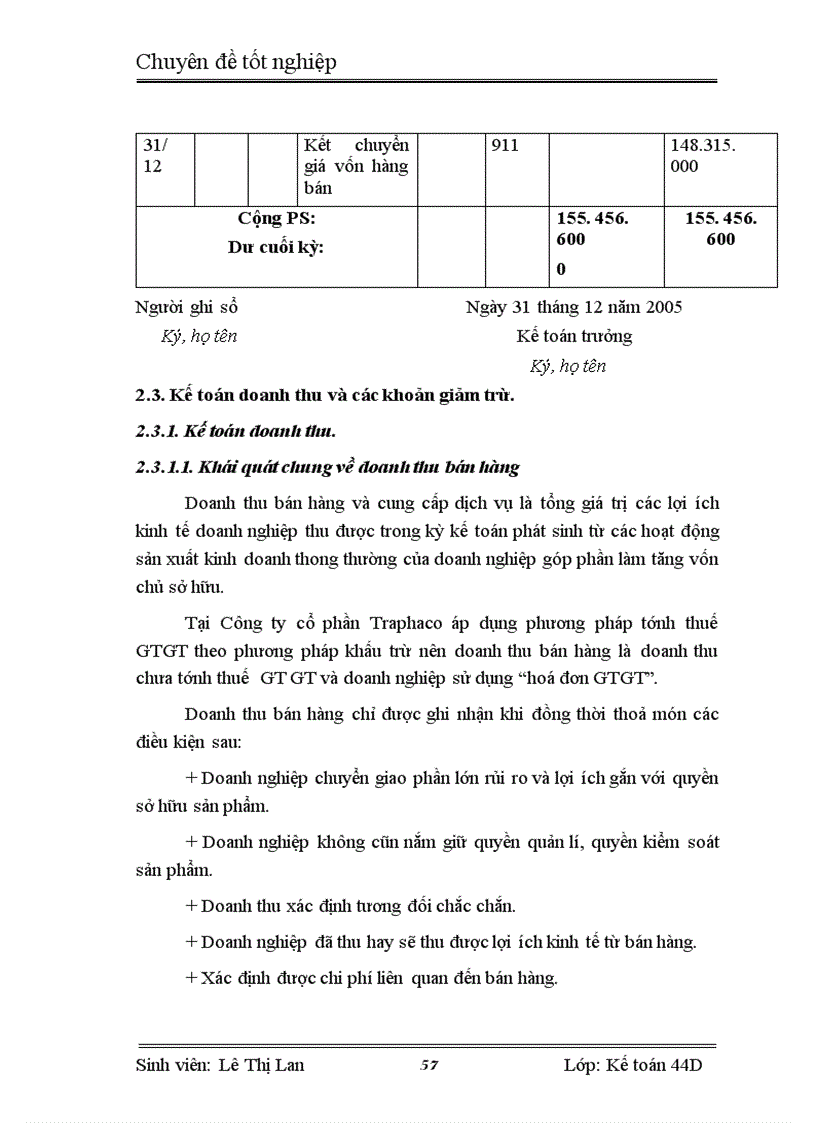 image for page Kế toán tiêu thụ thành phẩm và xác định kết quả tiêu thụ thành phẩm tại Công ty cổ phần Traphaco