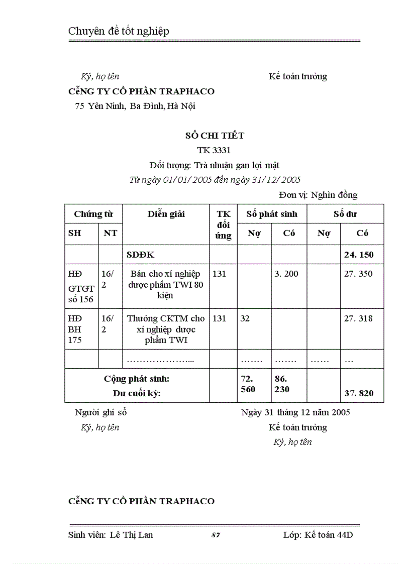 image for page Kế toán tiêu thụ thành phẩm và xác định kết quả tiêu thụ thành phẩm tại Công ty cổ phần Traphaco