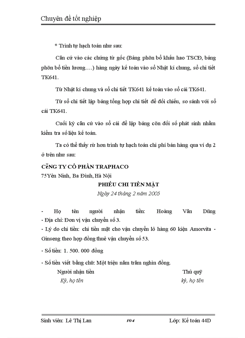 image for page Kế toán tiêu thụ thành phẩm và xác định kết quả tiêu thụ thành phẩm tại Công ty cổ phần Traphaco